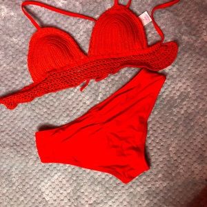 Cute red bikini